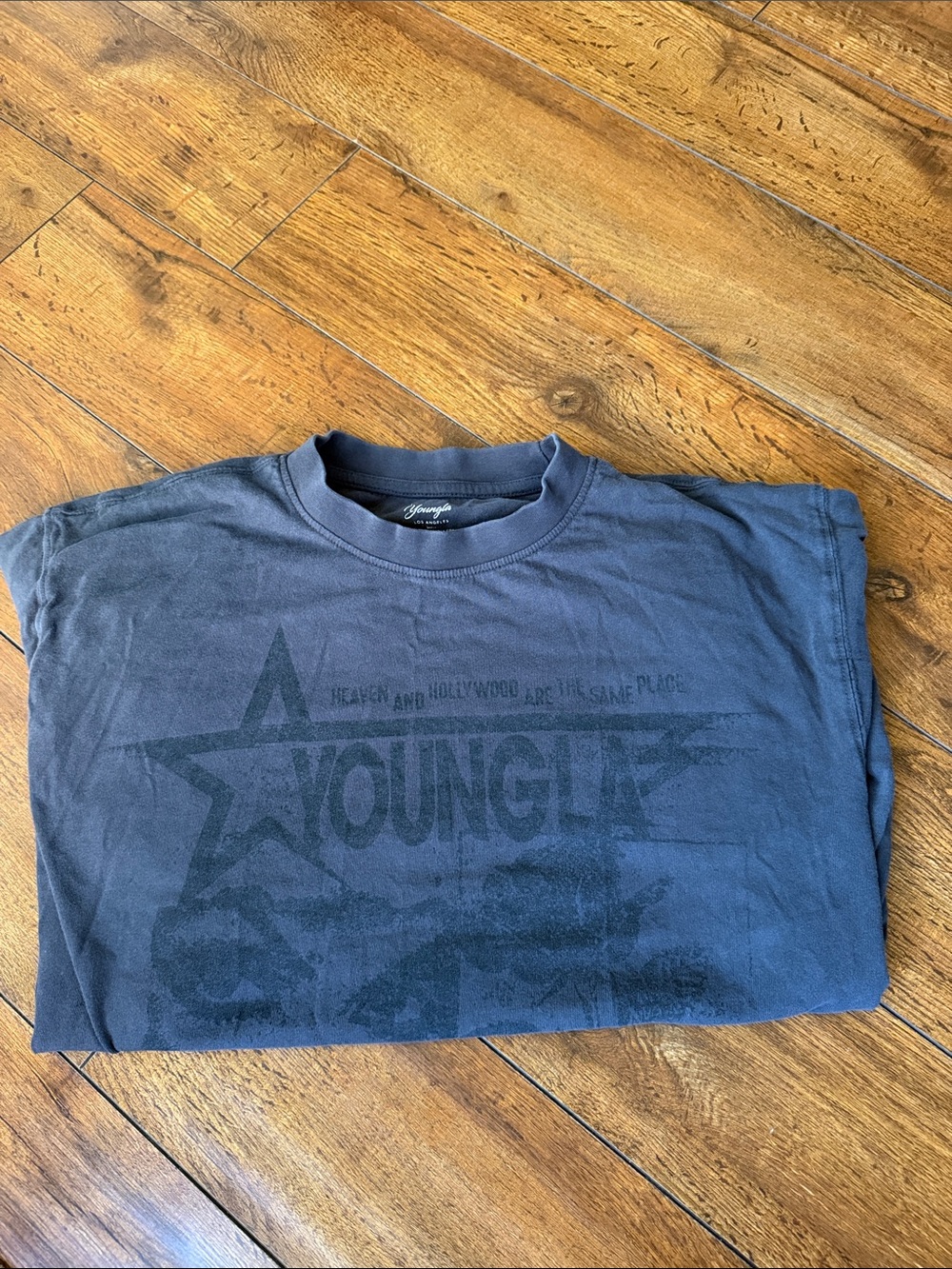 YoungLA Women's Short Sleeve Graphic Tee - Navy